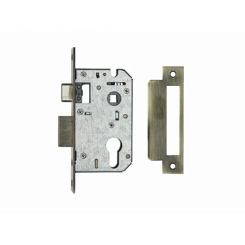 Bedroom Bathroom Zinc Alloy Brass Mortise Lock Case Double Latch Small Lock Body