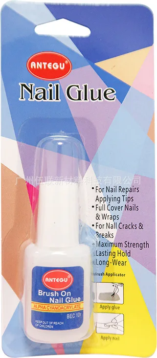 wholesale 7g Super  Nail Glue Rapid Dry Eco-Friendly Acrylic Liquid  Nails rhinestone glue for nails Long Time Hold Multi-model