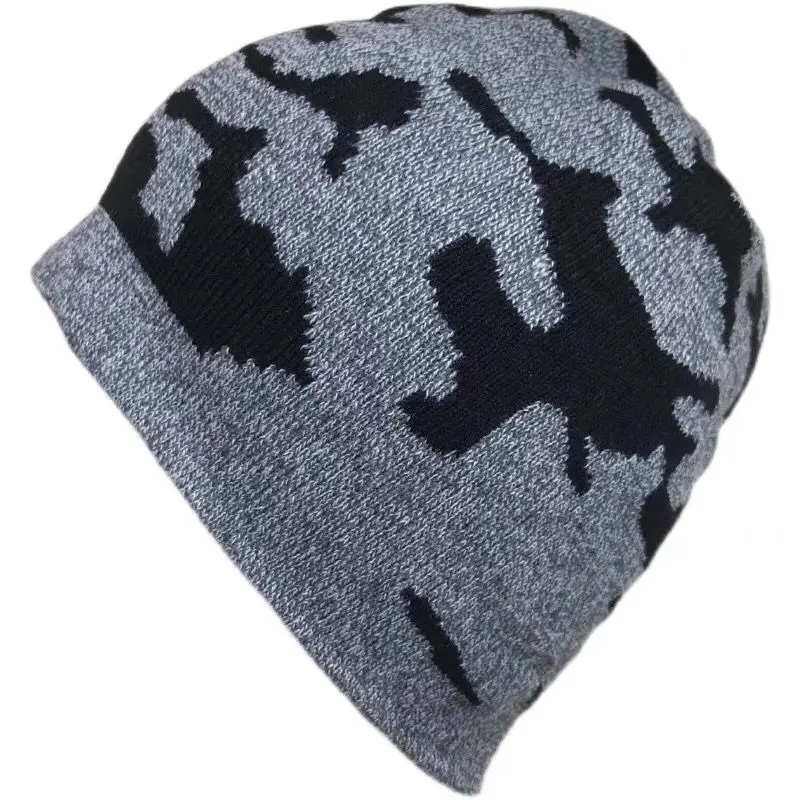 Blast pure color big grain hat ladies autumn and winter knitting warm hat fox hair ball hat