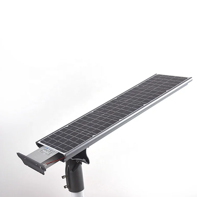 Factory price waterproof IP65 outdoor road garden all in one  integrated 60w monocrystal solar led street light