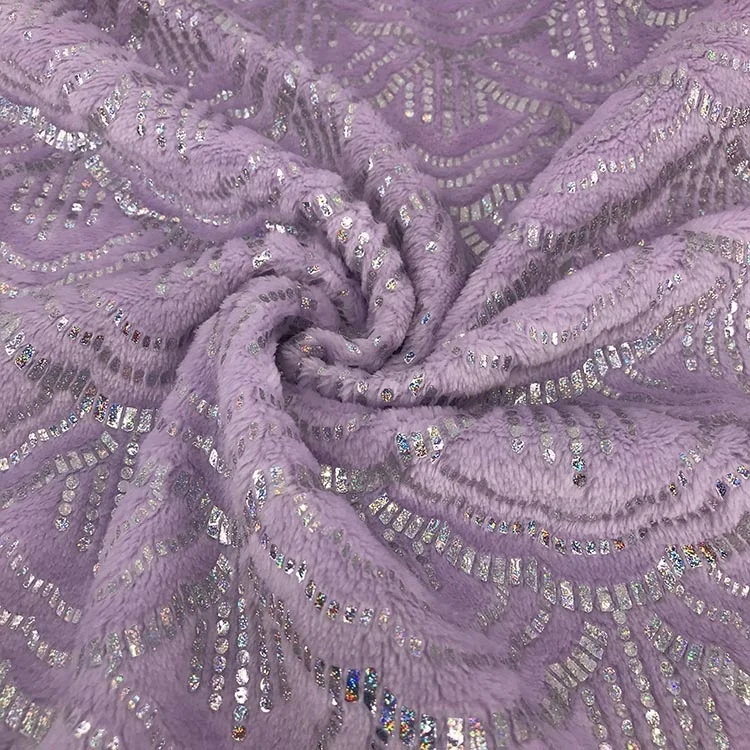 Wholesale Golden Foil Blanket Prints Microfiber Flannel Fleece Metallic Printed Throw Blankets 100% Polyester Square 30-45 Days