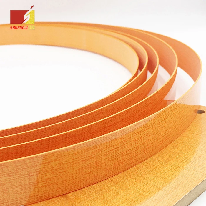 the 2021 High quality Solid/Wood/3D/high gloss PVC/ABS/Acrylic Furniture edge banding tape 2mm colors Kitchen Cabinet PVC EDGE