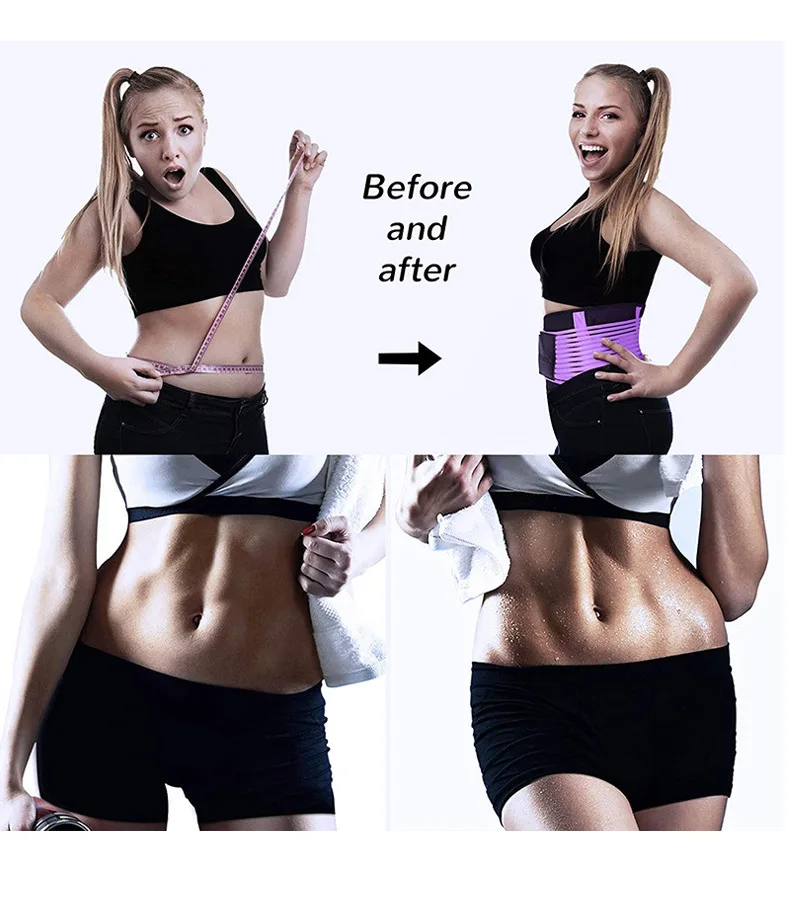 Waist Trainer Belt Elastic Slimming Body Shaper Fitness Belt Sport Girdle Workout Shapewear For Women