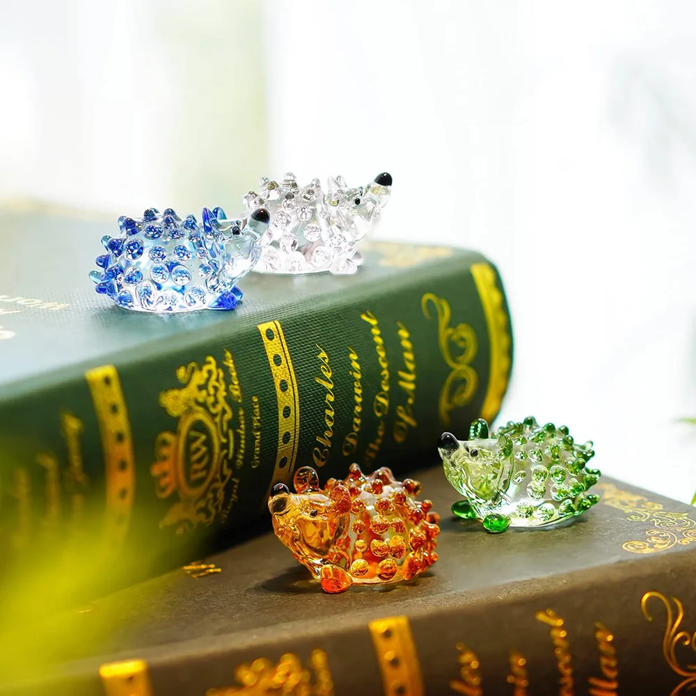 Mini Murano Glass Animal Hedgehog Figurine