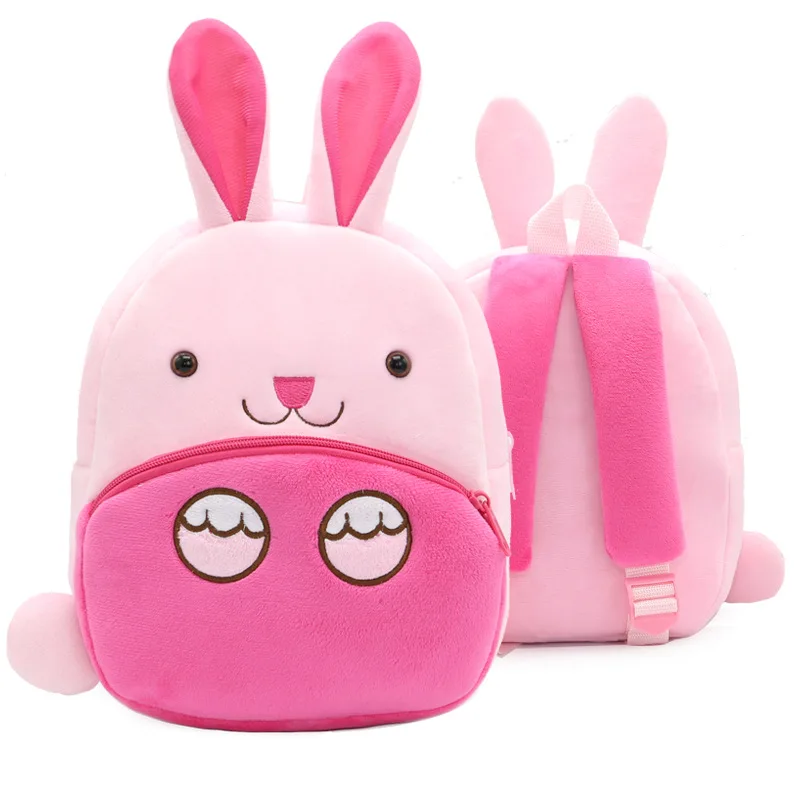 3D Cartoon Plush Children Kindergarten Schoolbags Popular Animal School Kids Backpack Bags