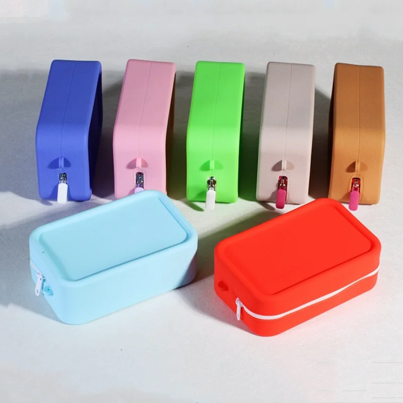 Wholesale Silicone Oral Care Bag Cosmetic Storage Bag Large Capacity Wash Bag Travel Portable Handbag Girls Gift 18*11*6.5cm