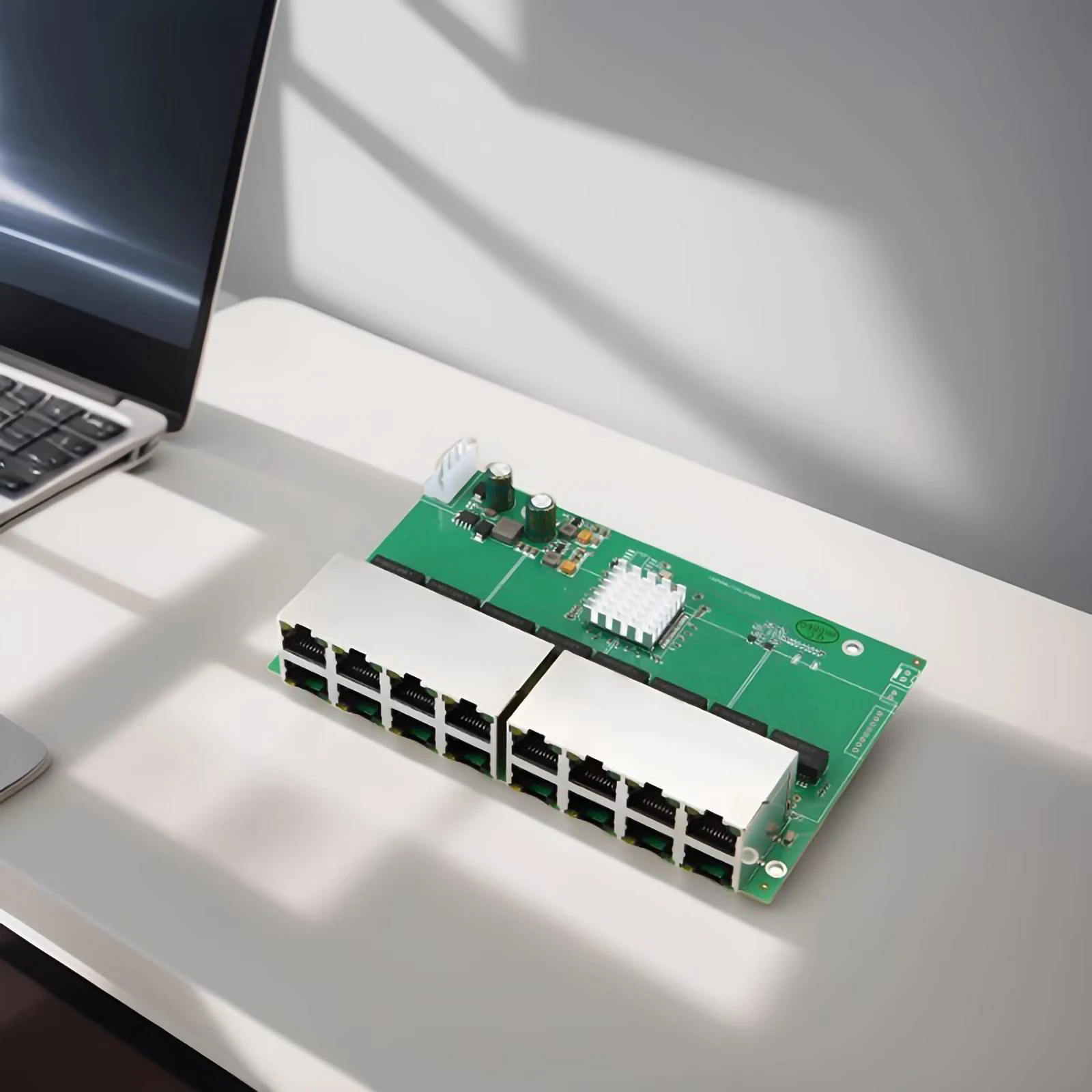 16-портовый коммутатор Ethernet 100 Мбит/с модуль коммутатора домашней сети опционально 48 В 8-портовый PCB