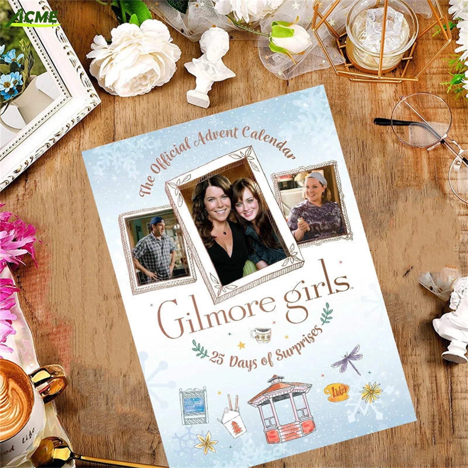 2024 Gilmore Girls официальный Адвент календарь Рождественский обратный отсчет Подарочный идеально подходит для женщин и девочек Fans