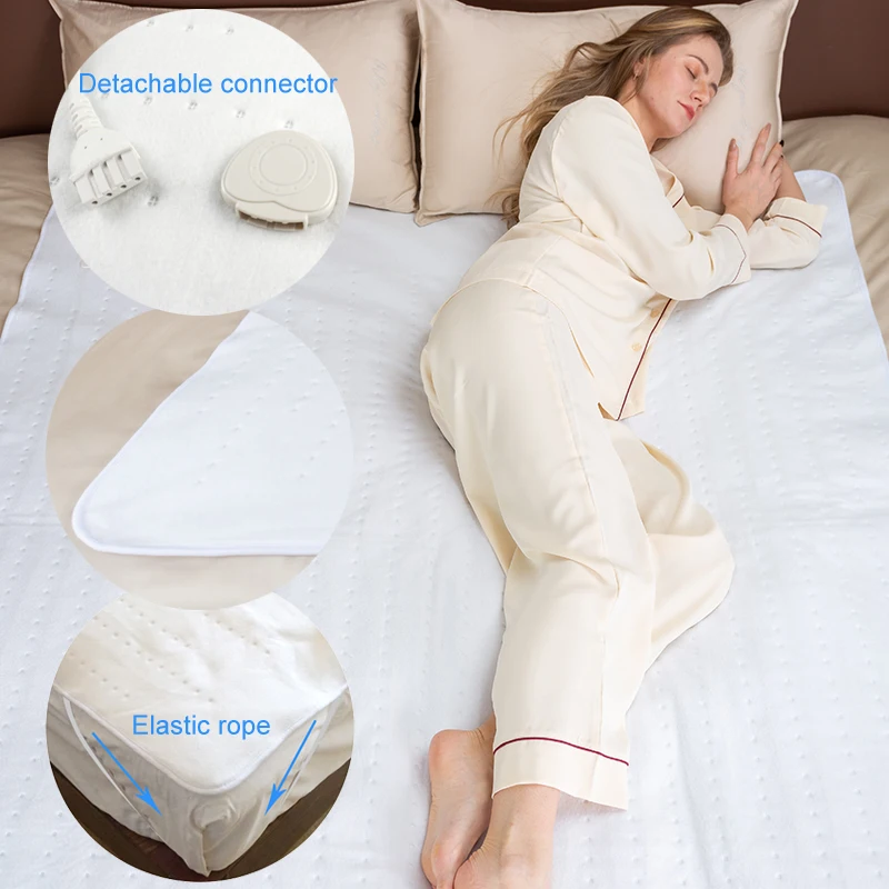 Washable Non-woven Fabric Bed Warmer Electric Heated Under blanket