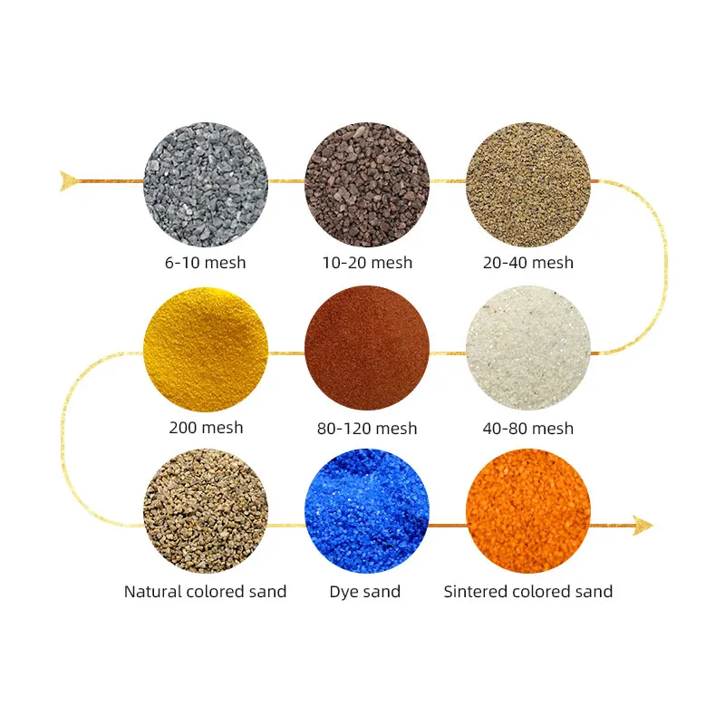 Colored sand use for colorful sand for sea beach DIY color sand painting art