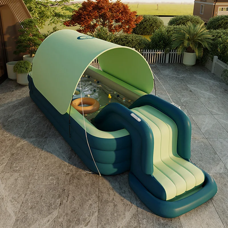 PVC automatic inflatable outdoor kids toy pool inflatable swimming pool for children