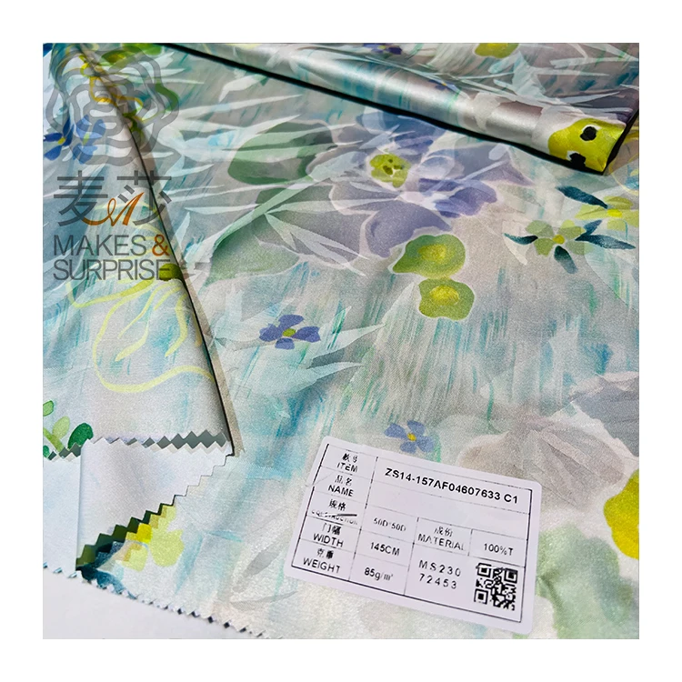 Wholesale Polyester Terylene Italian Silk Jacquard Bamboo Pattern With Fancy Ding Tie-Dyed Fabric For Dress Down Jacket