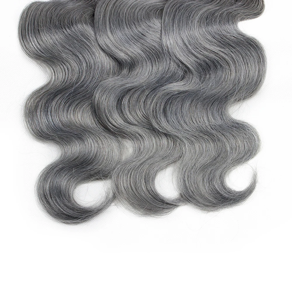 1b/grey ombre body wave hair new style virgin remy brazilian grey human hair