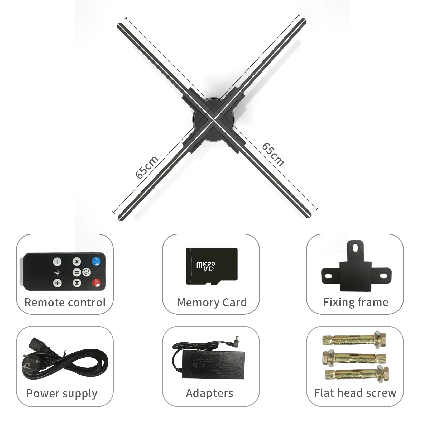 Led Hologram Fan 3d holographic Projector  3D Hologram Advertising Display