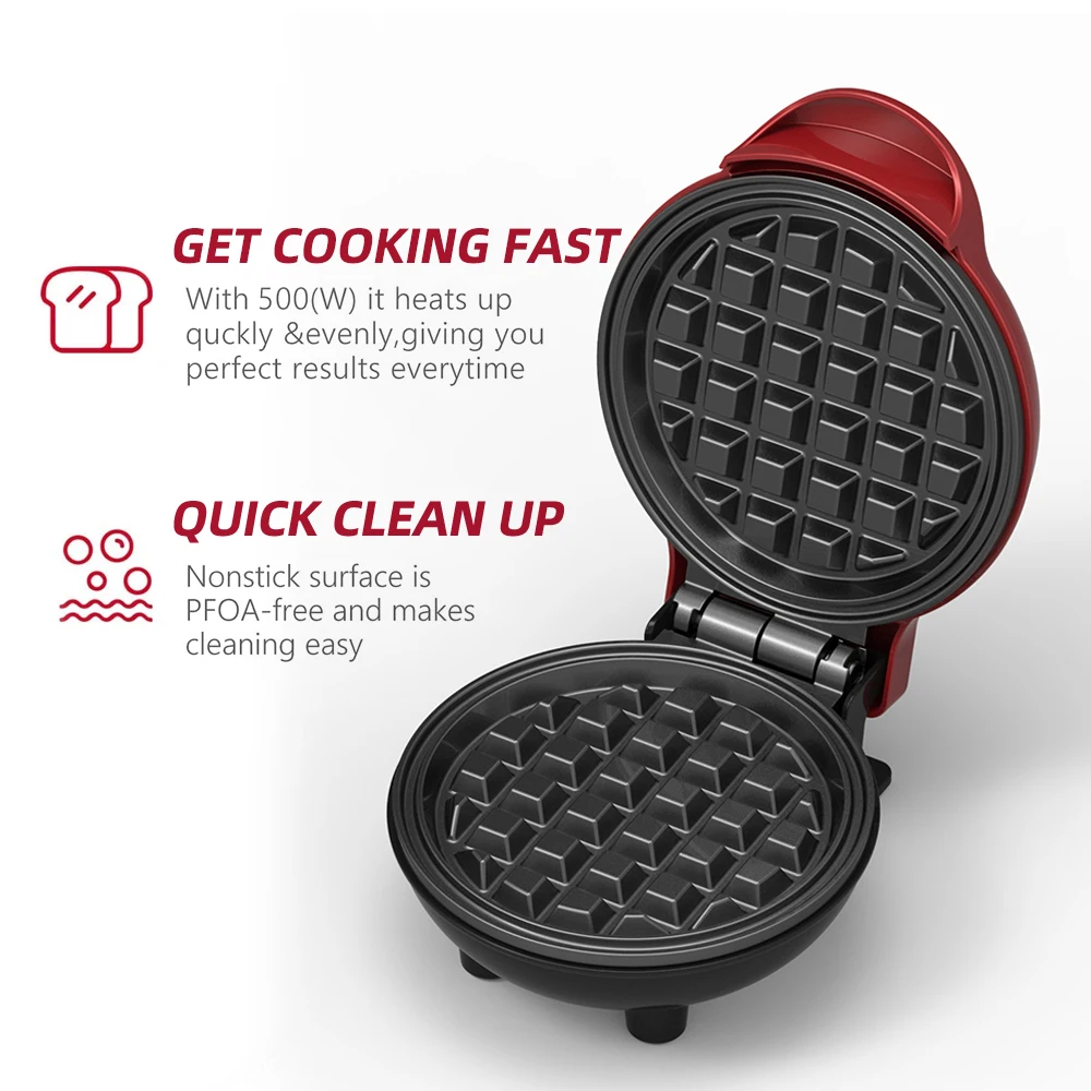 Mini Maker Electric Round Griddle for Individual Pancakes Cookies Eggs