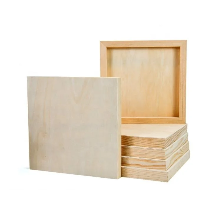 8' x 8' Unfinished Wood Cradled Painting Panel Boards for Arts & Craft Wooden Canvas Panels