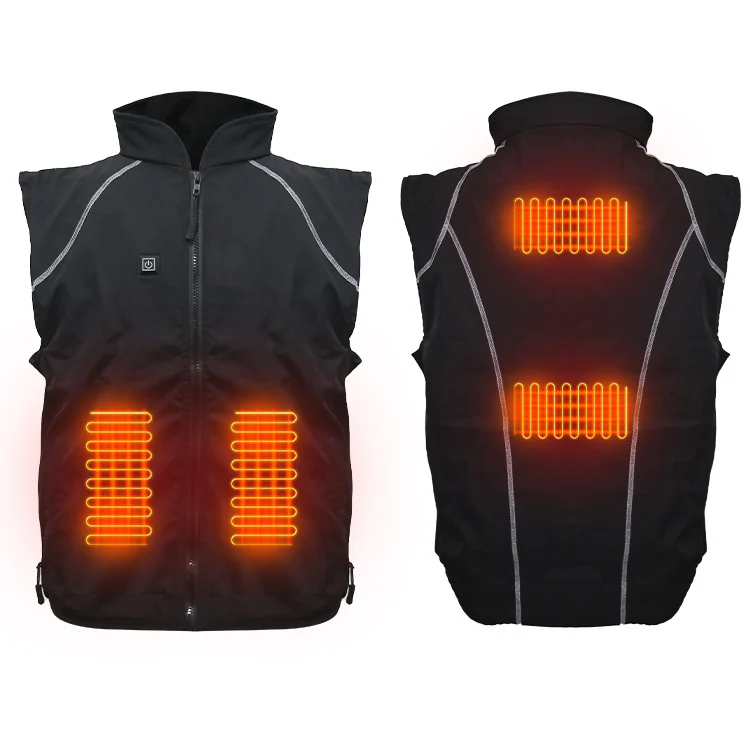 Autumn Winter Cotton Vest USB Infrared Electric Heated Outer Fishing Smart Heating