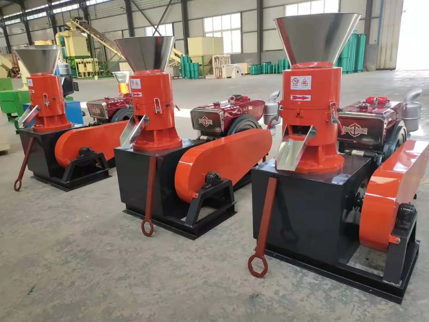  15HP Roller Rotating Type Wood Pellet Machine 100-150kg/h Biomass Mill Woodwork Machinery For