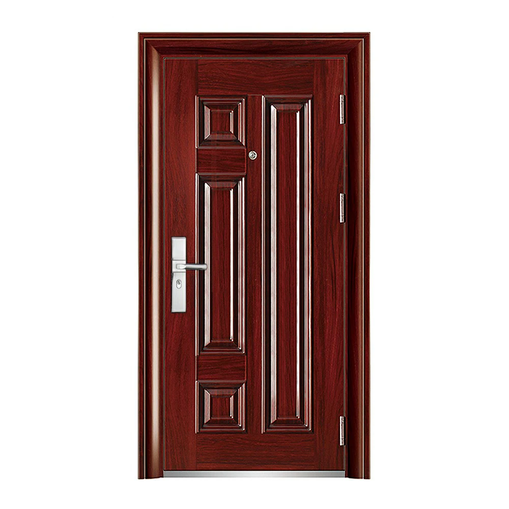 Customize Good Quality Project Warranty Aluminum Entrance Security Steel Door Exterior Anti-Theft Metal Main Gate