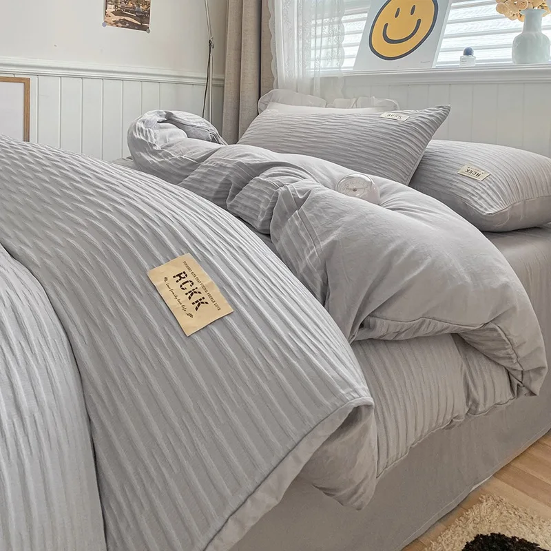 wholesale ins embroidery logo 100% cotton sleep aid king size comforter sets bedding luxury bedding sets collections