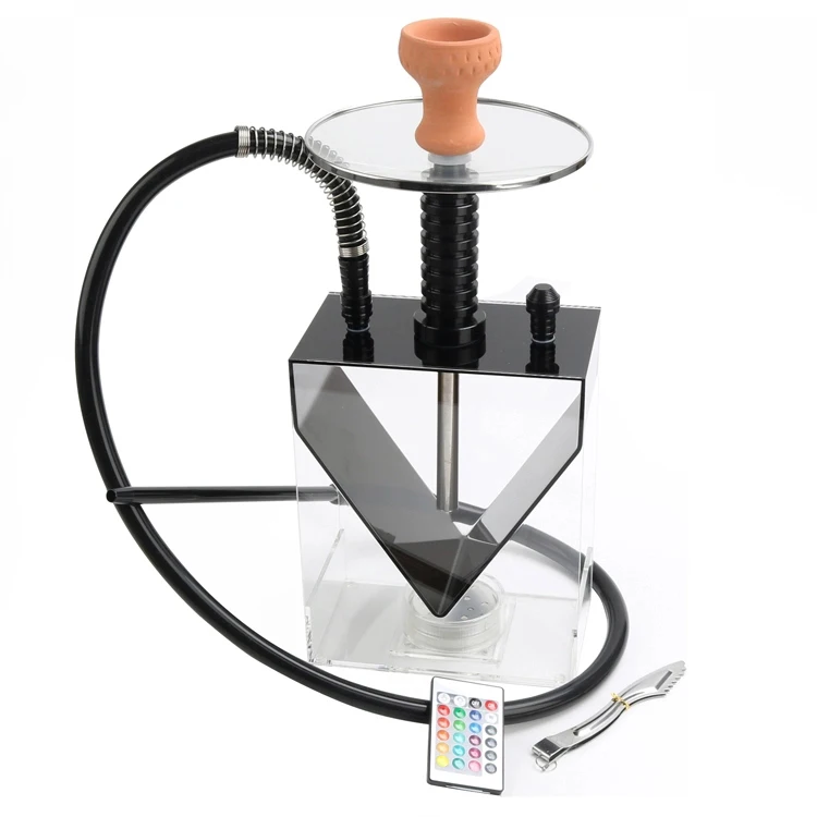 Портативный кальян со светодиодной подсветкой, лучший кальян, оптовая продажа, чашка для кальяна, портативный кальян, пластиковый кальян для продажи