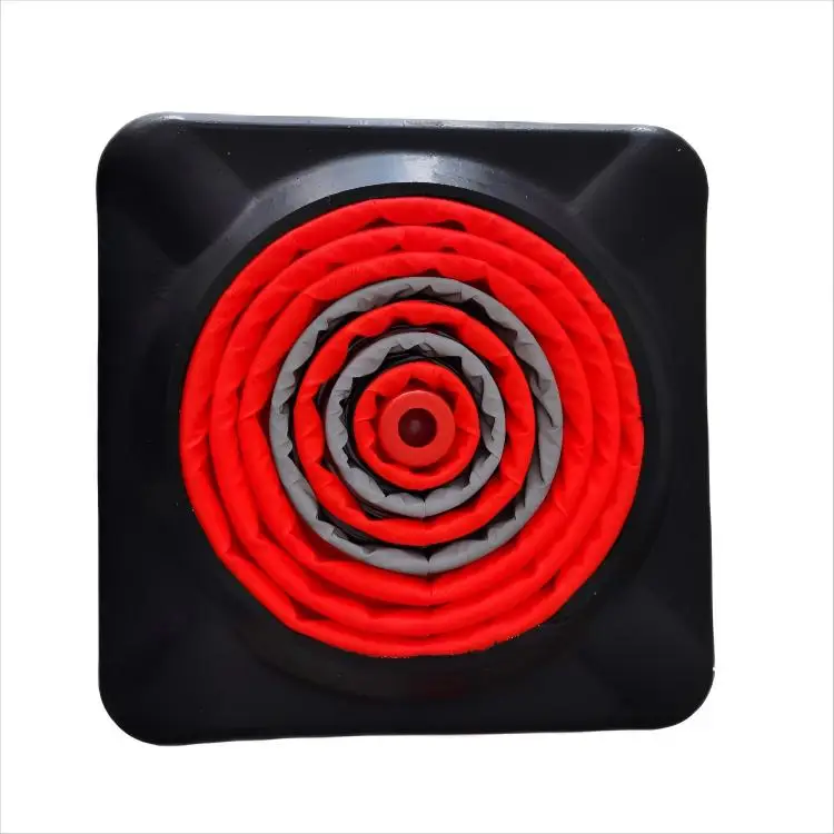 28-Inch Orange Red Collapsible Traffic Cone with Durable Rubber Base for Effective Security & Protection