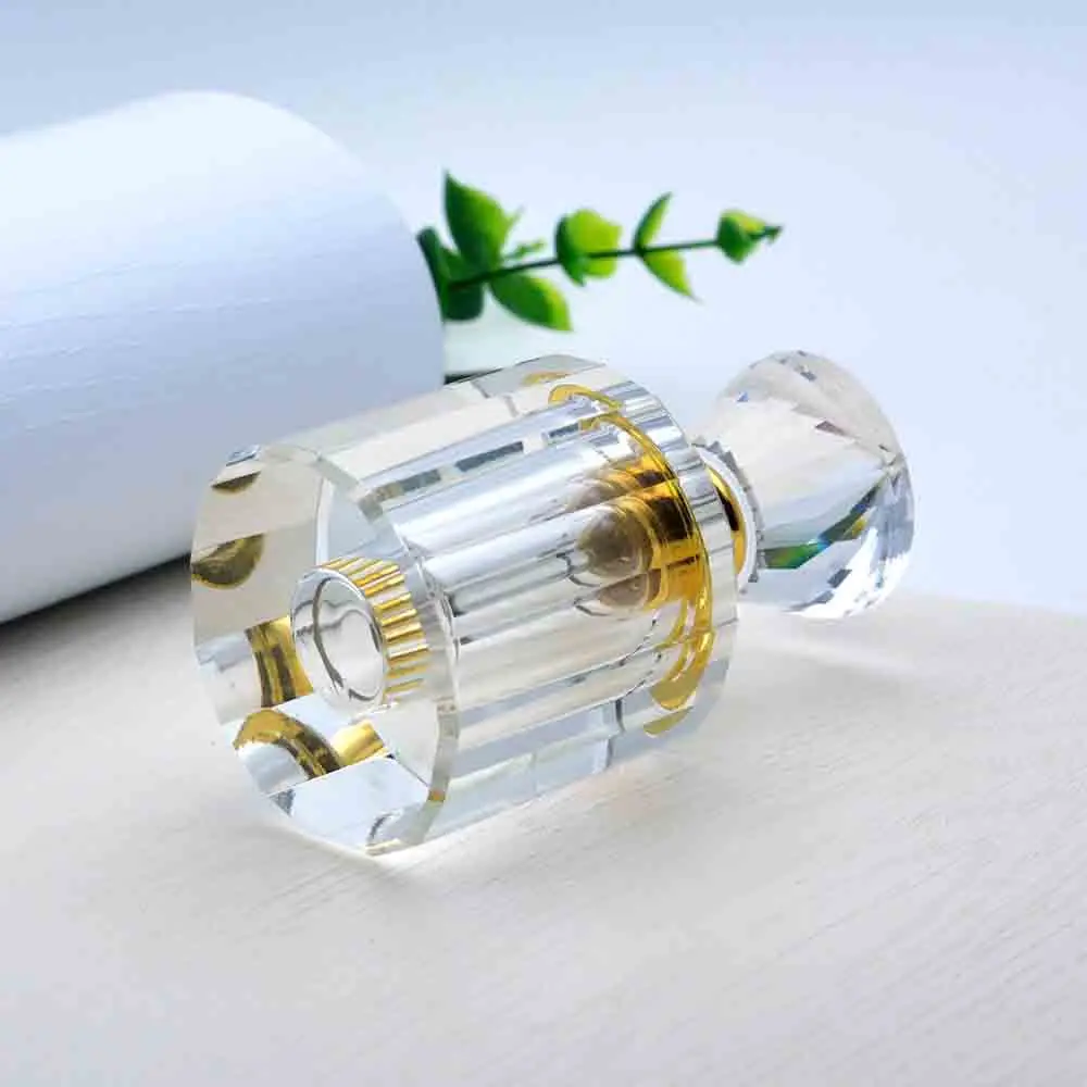 3ml portable irregular elegant essential oil  crystal glass bottle
