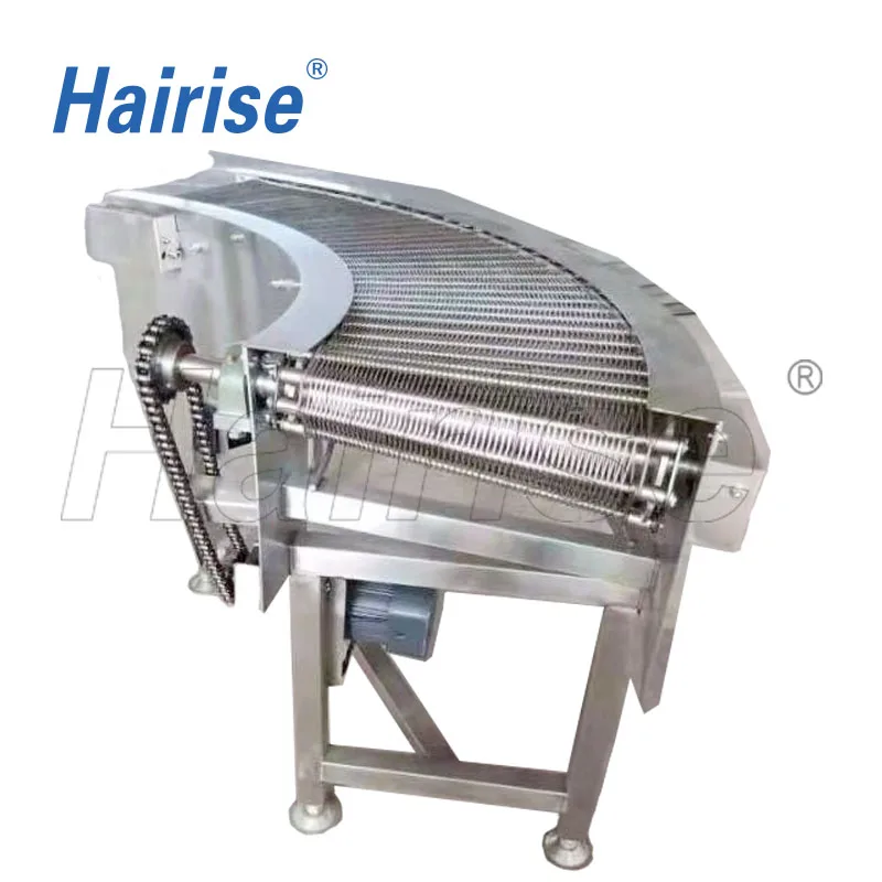 Hairise small stainless steel slat top conveyor chain for automatic conveyor system
