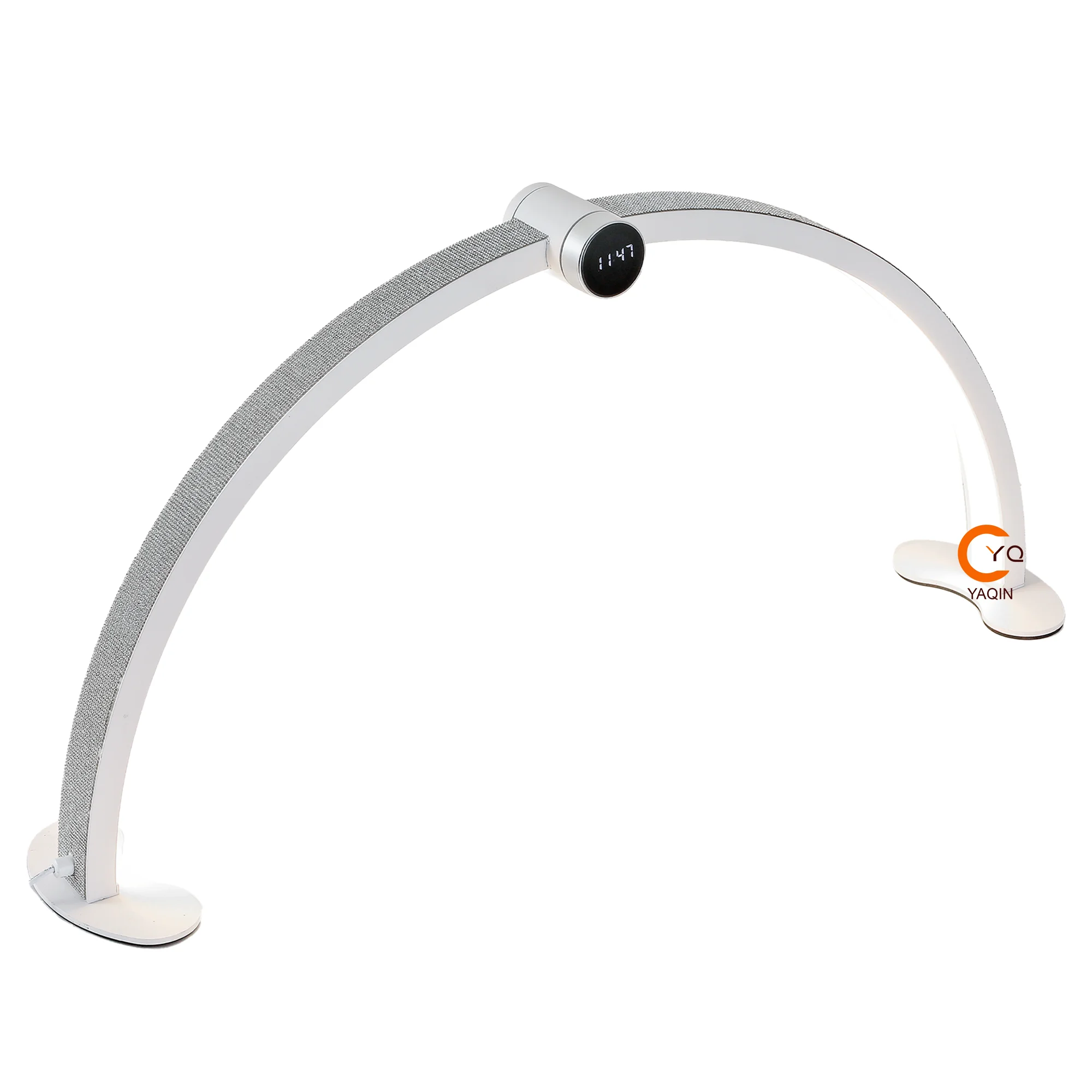 Middle Knob Switch Rhinestone Half Moon Nail Lamp Professional Customize Logo Gel Lamp Desk Display Screen Led Table Lamp