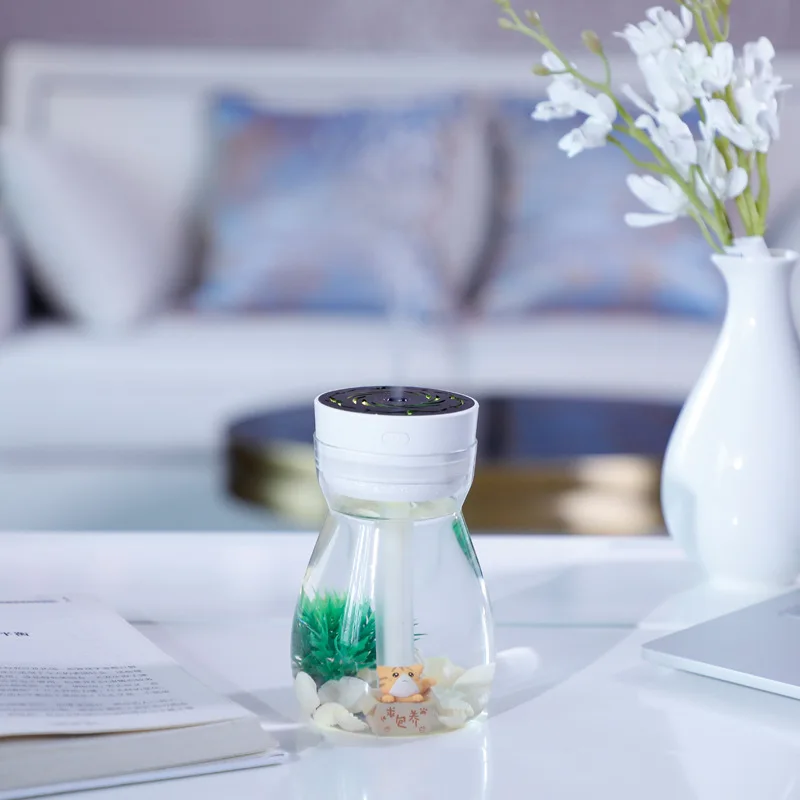 Colorful Light Aroma Usb Home Desktop Silent Water Replenishment Car Large Spray Micro Landscape Atomizer Humidifier