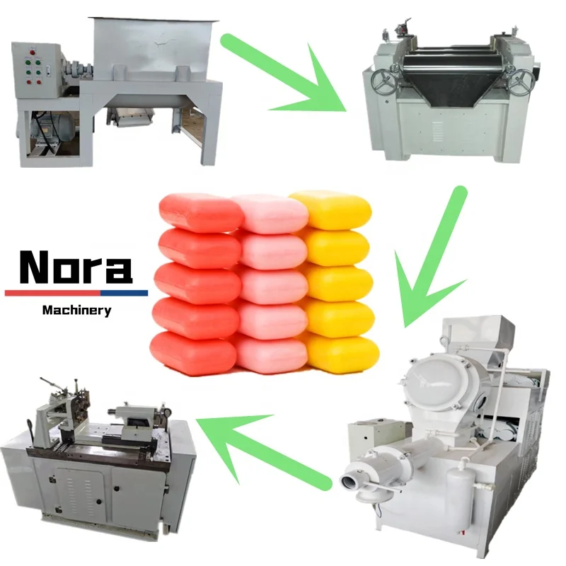 Automatic Toilet Soap Making Machine Line/ Laundry Soap Finishing Line For Soap Making Production Line From China