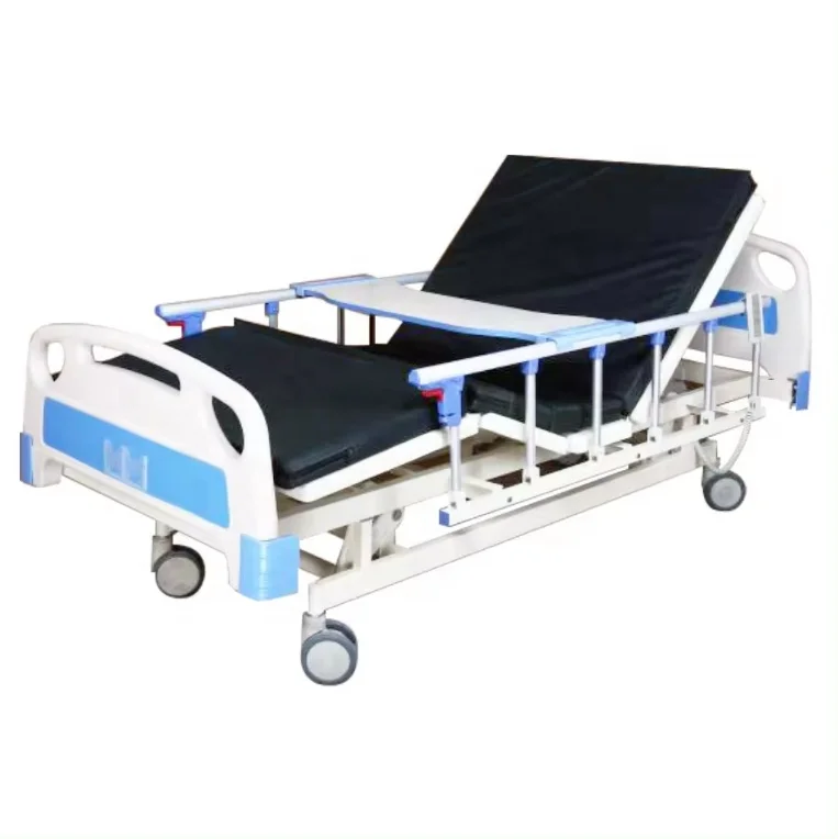 Hot selling cheap 3 function Electric hospital patient bed Medical hospital furniture three fold ward beds With silent wheels