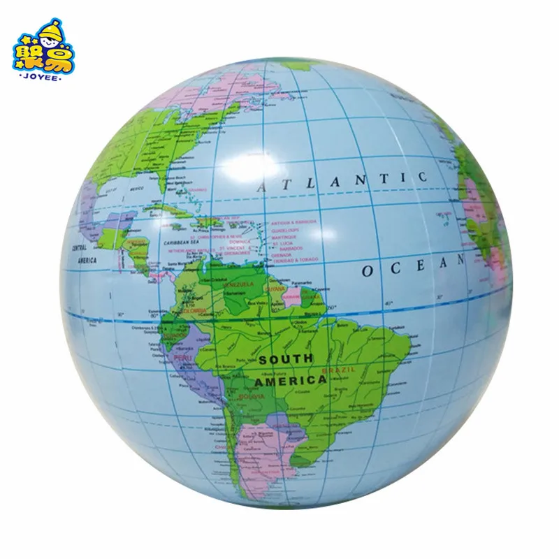 Promotional Eco-friendly inflatable earth globe beach ball inflatable world map beach ball