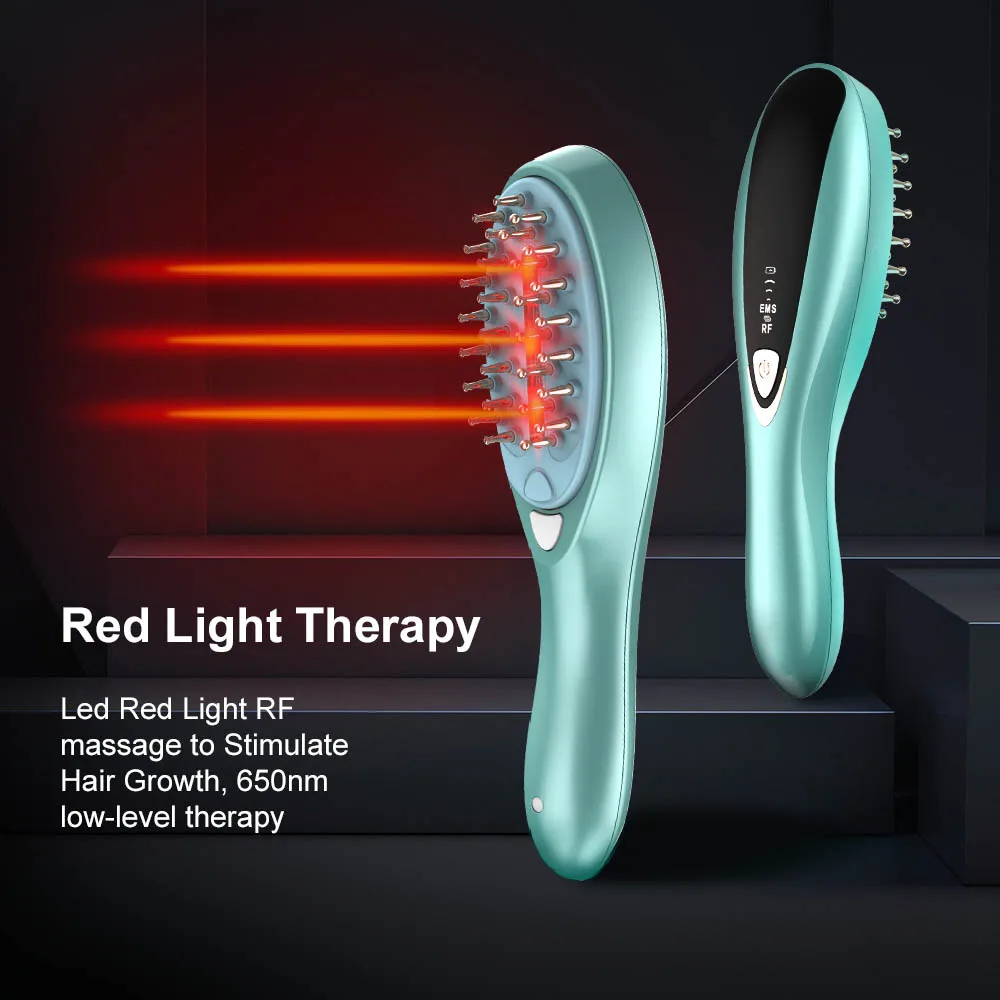 Updated Design Electric Scalp Massager Combs Machine Hair Growth Scalp Application Tools Hair Massage Brush Comb