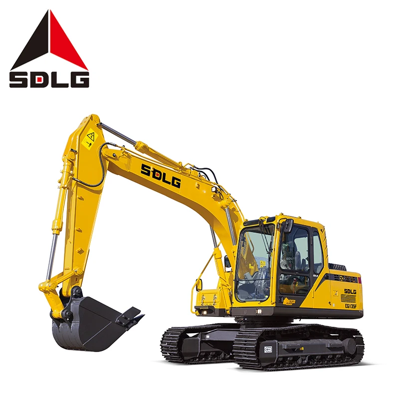 SDLG E6135F Hot 13.5 Ton Mini Excavator bagger digger new Hydraulic Crawler13.5t backhoe excavator with best prices