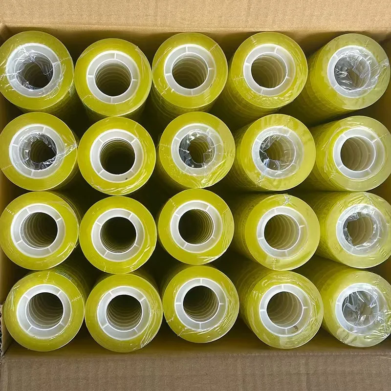 Transparent Stationery Desktop  Adhesive Clear Tape Refills for Dispenser, BOPP Film Office Cello Tape with Acrylic Adhesive