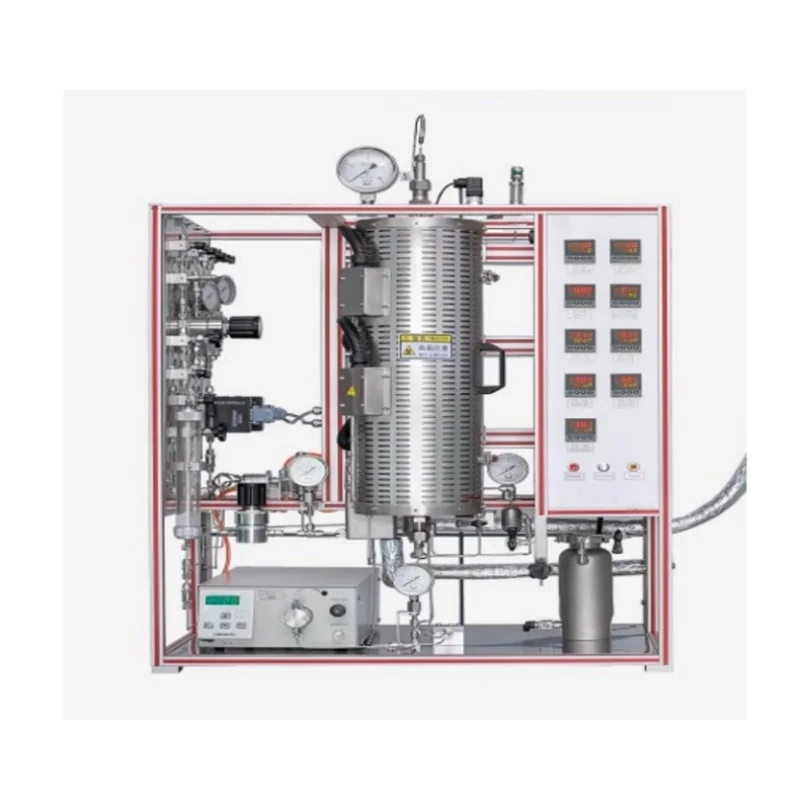 Reliable Three Gas One Liquid Fixed-Bed Reactor 40L Hydrogen Sulfide Fixed Bed Reaction System For School