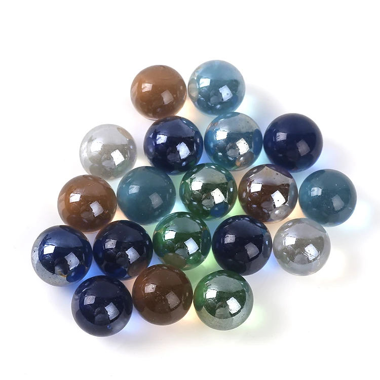 ceramics colour solid clear glass balls   Multi-color decorative toys chinese glass beads strand glass flower beads