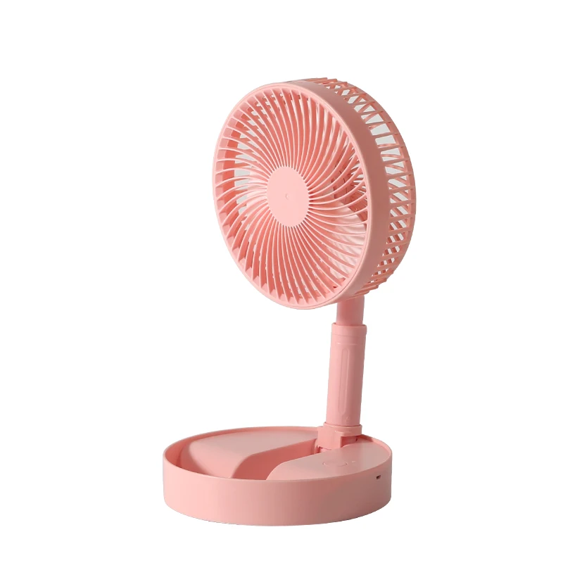 8inch rechargeable table fan portable USB stand folding pedestal fan li-ion battery foldable standing cooling fan