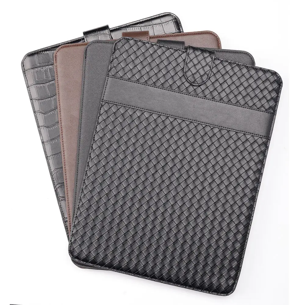 Hot Sales Business Fashion Custom Notebook Pouch Bag Leather Braided Outdoor Laptop Bags