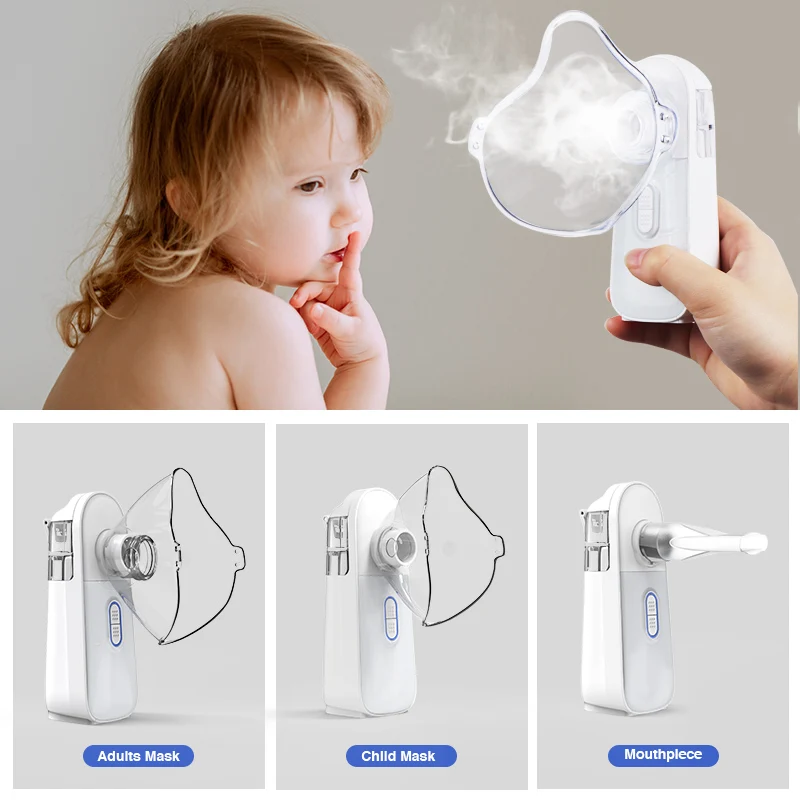 For kids adults handheld nebulizer Rechargeable Dual Speed Atomization Ultrasonic Medical Inhaler Mesh Nebulizer Portable