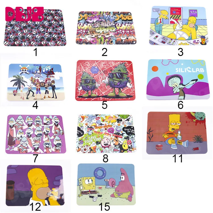 
custom 20.5*28cm non-stick silicone dab pad dinning table mat home kitchen water proof plastic mouse pad rubber dab mat 