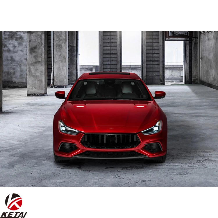 Trofeo Style Car Bumper Front Lip Rear Diffuser Side Skirt Vents Spoiler Body Kit For MASERATI GHIBLI 2014+