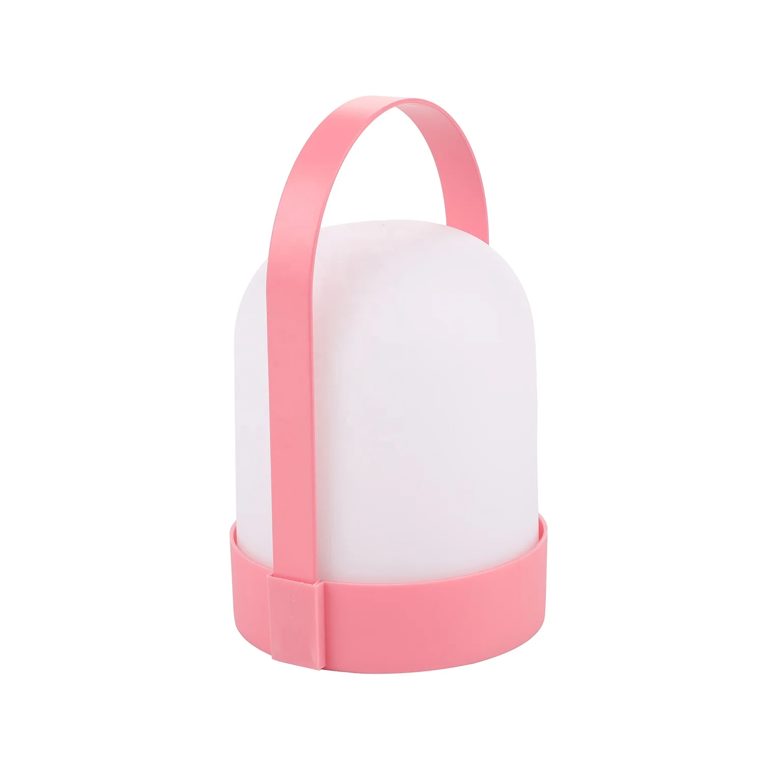 Small Size Pink Cute LED Camping Light Iron Plastic Dry Battery Night Light