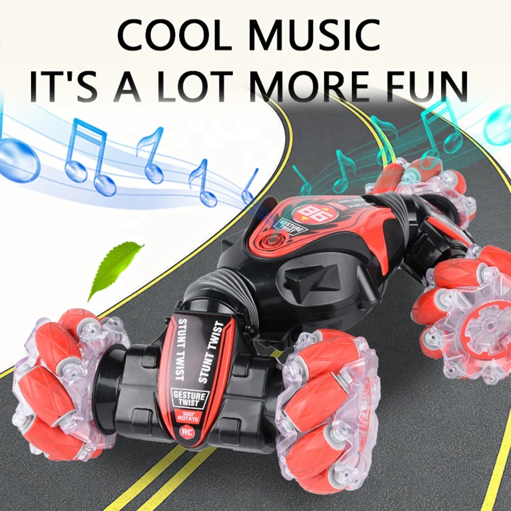 High Speed 360 Degree Rotation Drift stunt double side Watch radio control hand gesture control twisted car