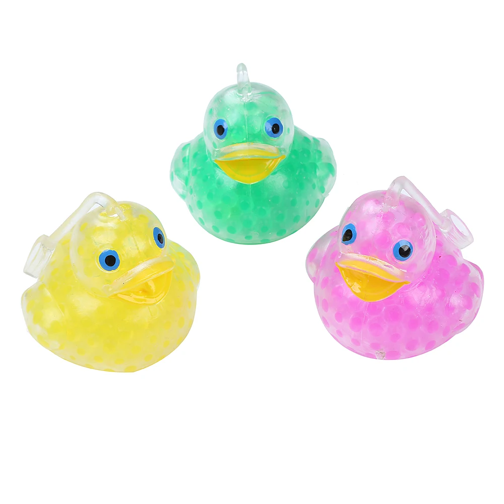 Модные игрушки утки с бусинами мягкий Сжимаемый антистрессовый мяч