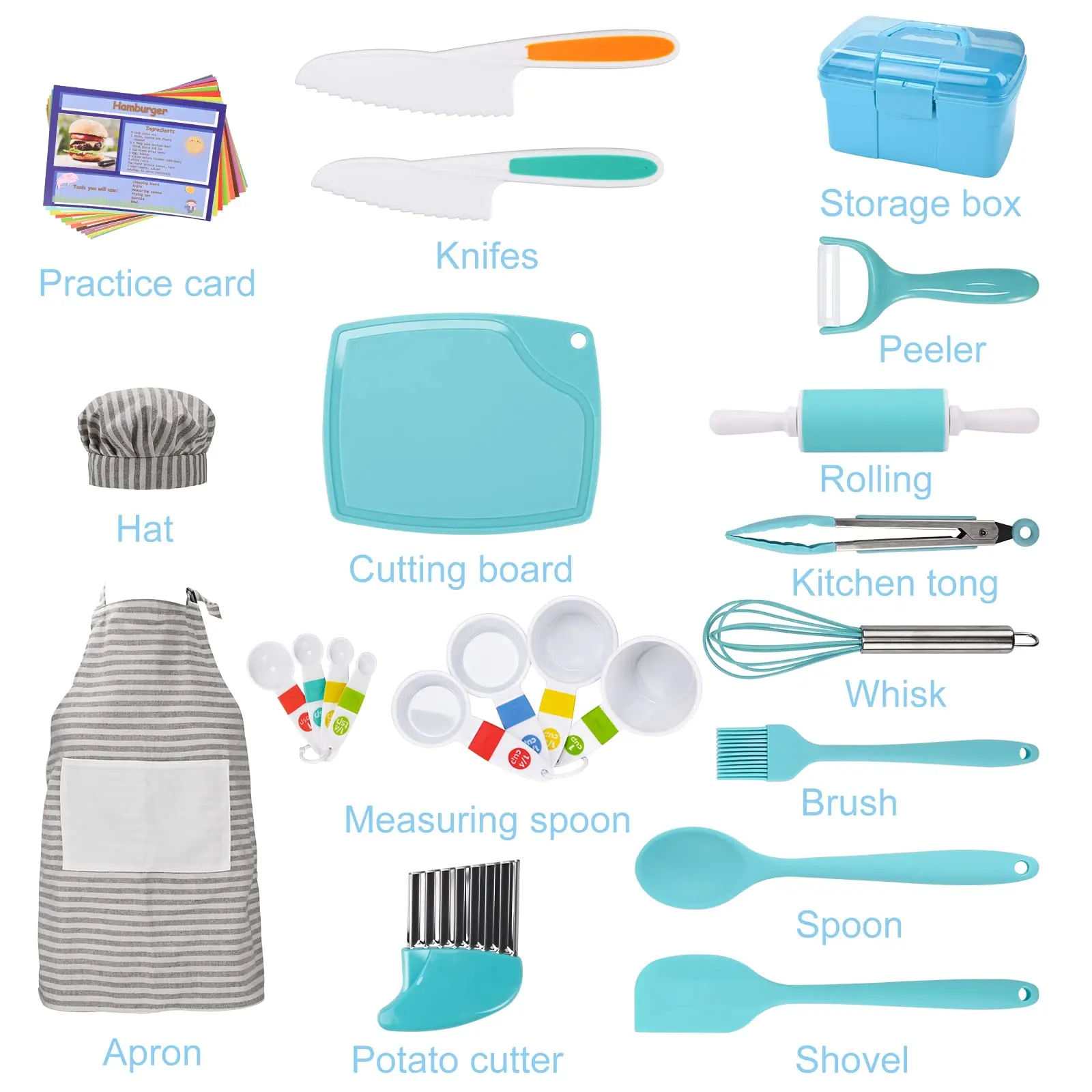Mini Cookbook Knives Apron Chef Cooking Game Utensils Real Kids Baking Kitchen Kids Cooking Sets For Girls Boys