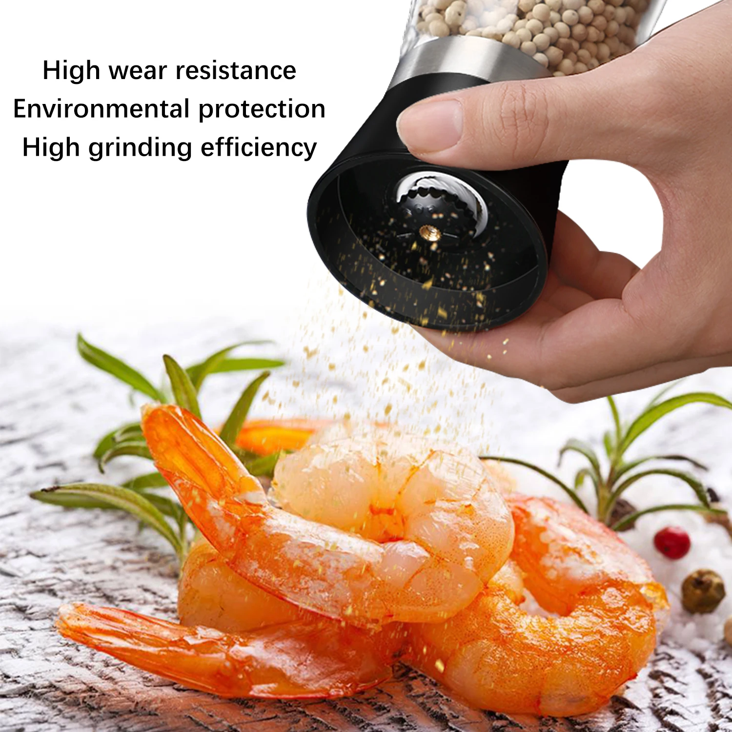 Adjustable Portable Spice Grinder Stainless Steel Pepper Mill Grinder Salt And Pepper Grinder kitchen accessories tools