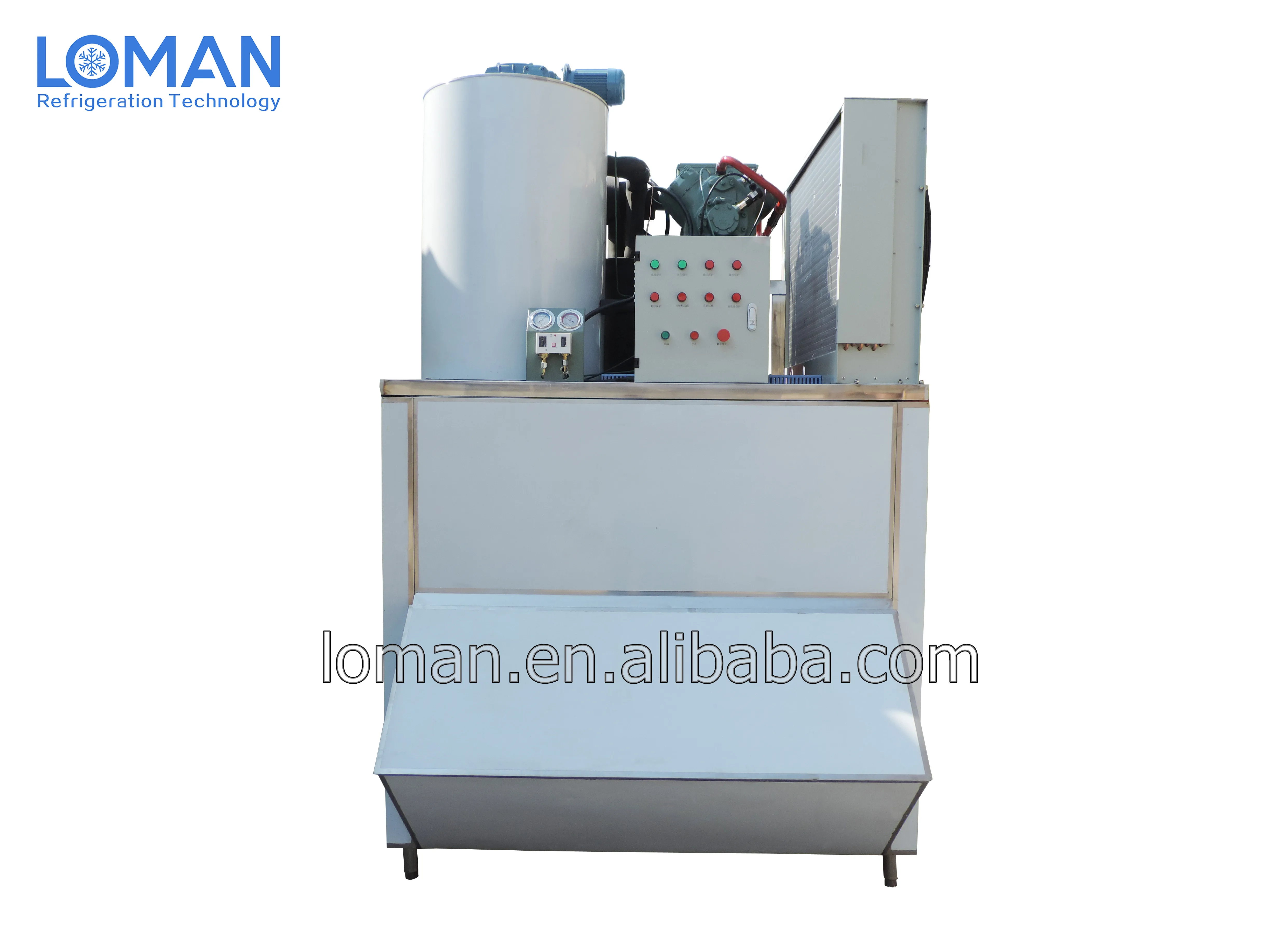 mini flake ice machine for fish seafood 1t 2t 3t