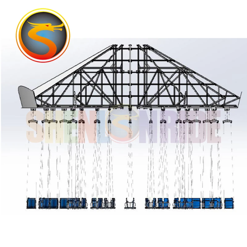 Outdoor Rides Exciting Park 36 Seats Shaking Head Flying Chair Rides for Sale